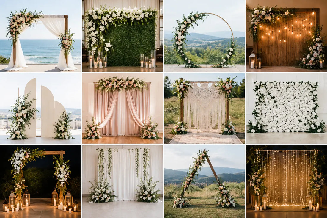 12 Best Wedding Photo Backdrop Ideas to Love